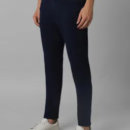 Louis Philippe Jeans Navy Cotton Slim Fit Jeans image 3