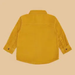 Pantaloons Baby Boys Misted Marigold Cotton Solid Full Sleeves Shirts image 4
