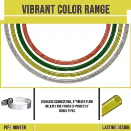ORILEY 25.4 mm (1 Inch) Braided Water Pipe with Hose Connector Yellow, OR-WPG-18 (Roll of 20 m) image 5