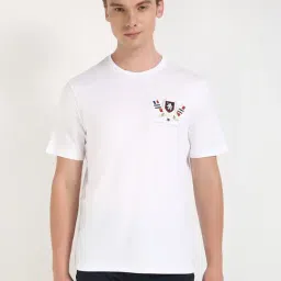 Tommy Hilfiger White Cotton Regular Fit Printed T-Shirt-picture-16
