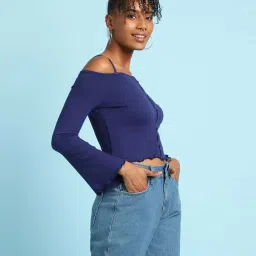 Forever 21 Blue Regular Fit Top image 3