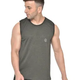 Chkokko Olive Green Regular Fit Sports T-Shirt-picture-27