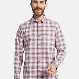 Mettle Pink Cotton Regular Fit Checks Shirt-picture-29