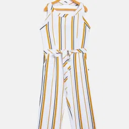 Crimsoune Club Kids Yellow Striped Jumpsuit-image-88