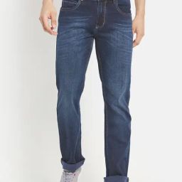 Octave Blue Regular Fit Lightly Washed Jeans-picture-21