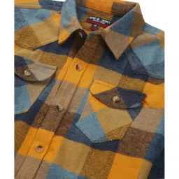 Gini & Jony Kids Multicolor Checks Full Sleeves Shirt image 3