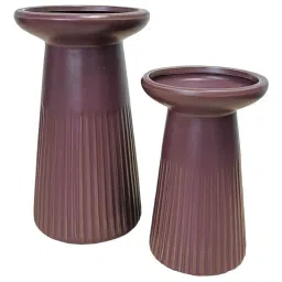 Art Street Basic Brown Ceramic Vases - Set of 2 image 3