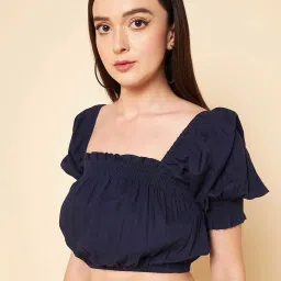 High Star Navy Crop Top image 3