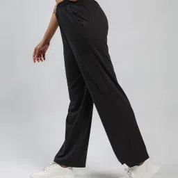 BlissClub Women Black On The Go Straight Pants image 3