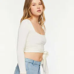 Forever 21 White Regular Fit Top image 3