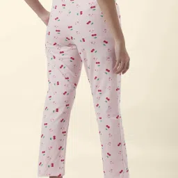 Dreamz by Pantaloons Peach Green Cotton Printed Pyjamas image 3