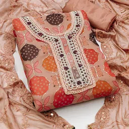 Maroosh Embellished Organza Unstitched Dress Material-picture-21