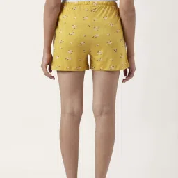 Dreamz by Pantaloons Peach Yellow Cotton Printed Shorts image 3