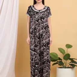 Sweet Dreams Multicolor Cotton Printed Nighty-picture-44