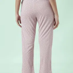 Dreamz by Pantaloons Pink Grey Cotton Printed Pyjamas image 3