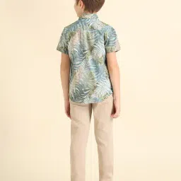 U.S. Polo Assn. Boys Green Regular Fit Shirts image 2