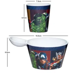 Servewell Avengers Multicolor Melamine Fries Dip Bowl Set (0.8 L) image 3