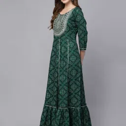 Stylum Green Printed Anarkali Kurta image 3