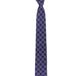 The Tie Hub Men Printed Silk Skinny Tie image 3