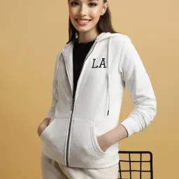 Forever 21 Off White Graphic Print Hoodie-picture-28