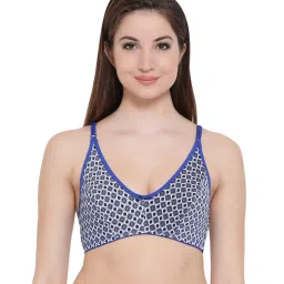 Clovia Blue Non-Wired Non-Padded Full Coverage Bra image 1