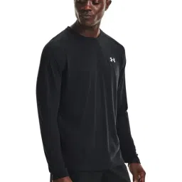 Under Armour Black Slim Fit Printed Sports T-Shirt-image-17