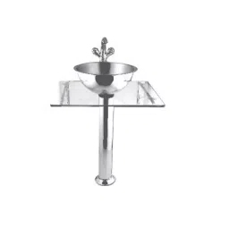 Jayna Pelican 410x370 mm Glossy Finish Stainless Steel Wash Basin with Glass Counter & Pedestal Stand, RBGS 01-image-20