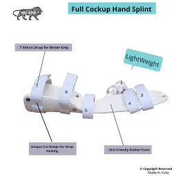 SALO ORTHOTICS Right Wrist Hand Orthosis Full Cockup Stroke & Paralysis Splint Medium 206 image 2