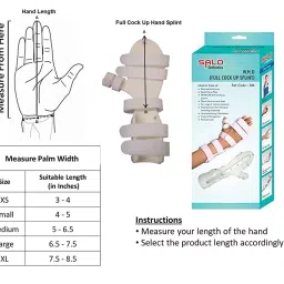 SALO ORTHOTICS Right Wrist Hand Orthosis Full Cockup Stroke & Paralysis Splint Medium 206 image 4