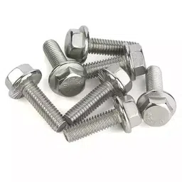 B K JAGAN & CO 5x12 mm Flanged Hex Head Bolts, Flanged Hexagon Screws (Pack of 100) image 2