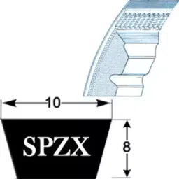 Fenner SPZX1180 Raw Edge Cogged Wedge Belt (Length 1180 mm, Width 10 mm)-picture-39
