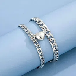 AGARWALPRODUCT Set Of 2 Link Bracelet-picture-41