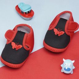 NESKA MODA Black Cotton Booties-picture-19