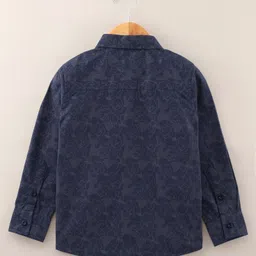 Babyhug Cotton Full Sleeves Floral Printed Shirt - Light Purple image 3