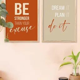 WALLLANE Brown Wood Wall Art-picture-29