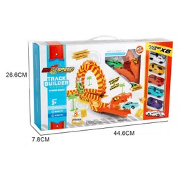 Sanjary Hotwheel Snake Track builder 88pcs flexible track set with car for kids color design may vary image 4