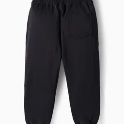 OLLINGTON ST. Cotton Knit Full Sleeves Brave Text Printed Sweatshirts & Joggers Set - Olive Green & Black image 5