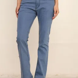 INDIROCKS Women Comfort Straight Fit High-Rise Stretchable Jeans-image-12