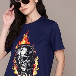 The Roadster Lifestyle Co. Printed Cotton Relaxed T-shirt-picture-25