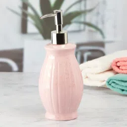 Kookee Ceramic Soap Dispenser for handwash for Bathroom-Pink image 3