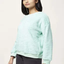 Dreamz by Pantaloons Aqua Blue Regular Fit Winter Top image 3