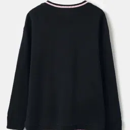 United Colors Of Benetton Navy Cotton Regular Fit Printed Sweatshirt image 2