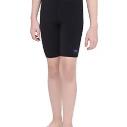 Speedo Kids Black Solid Jammer-image-45