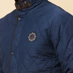 Being Human Navy Regular Fit Quilted Jacket image 4