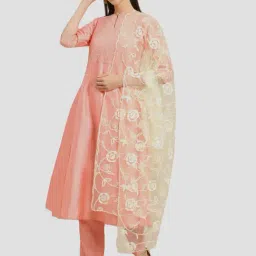 Saadgi Yellow Embroidered Dupatta-image-68