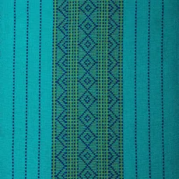 fabindia home Fabindia Turquoise Cotton 60 TC 450 GSM Mirania Small Table Runner image 3