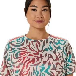 Asics Women's Birch Road All Over Print Ss Top image 4