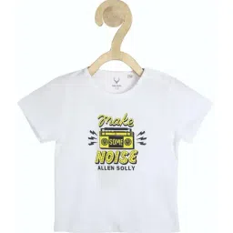 Allen Solly Kids White Cotton Printed T-Shirt-image-63