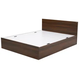 Nilkamal Arthur Walnut Brown Engineered Wood Queen Bed with Storage image 3