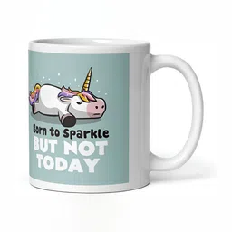 Mr UVD White Cartoon Characters Printed Ceramic Glossy Mug 350 ml image 4